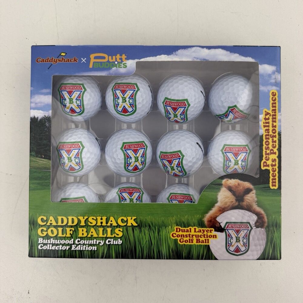NEW Caddyshack Bushwood Country Club Golf Balls Collector Edition 12 Pack